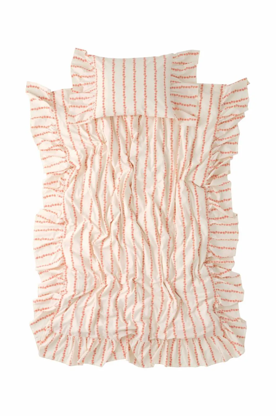 Ellos Home Sengesett Juliette Garland Giant Frill i bomull 2 deler
