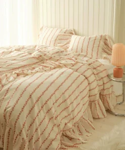 Ellos Home Sengesett Juliette Garland Giant Frill i bomull 2 deler