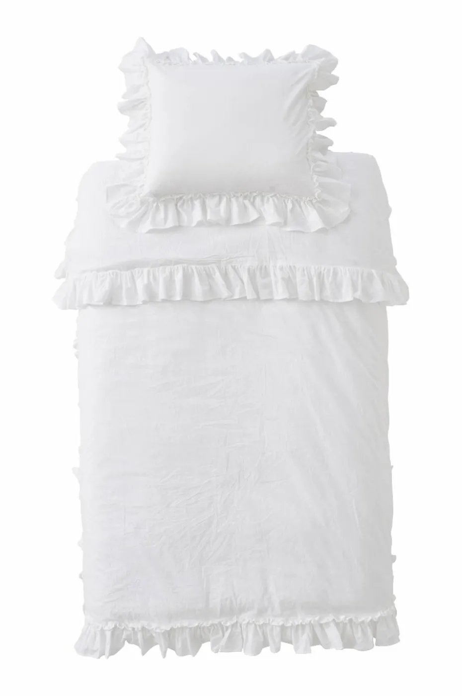 Ellos Home Sengesett Juliette Frill 2 eller 3 stykker