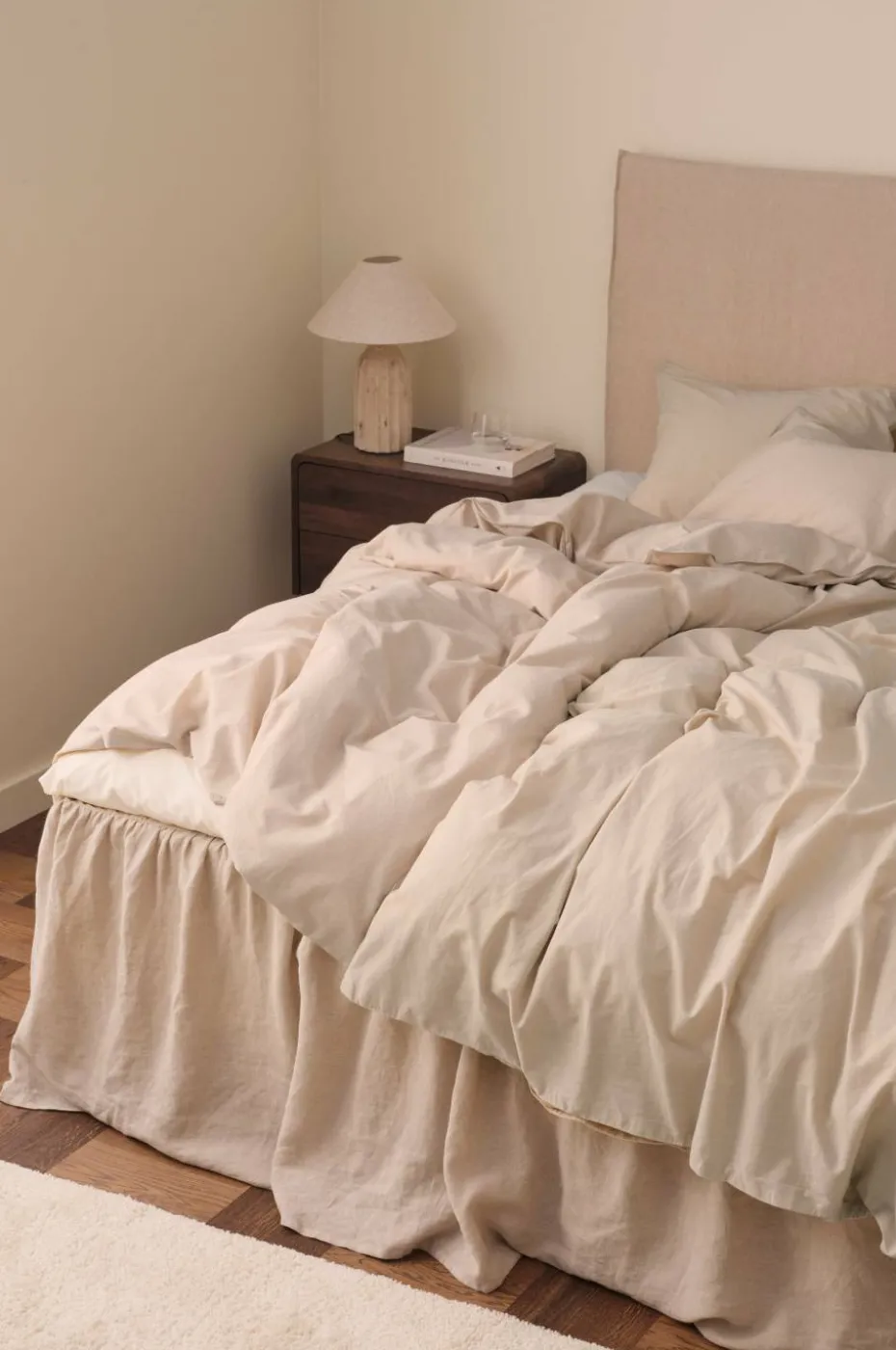 Ellos Home Sengesett Rania i vintagevasket bomull