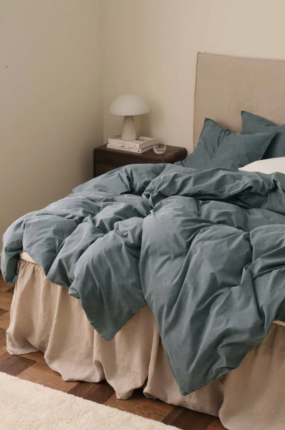 Ellos Home Sengesett Rania i vintagevasket bomull