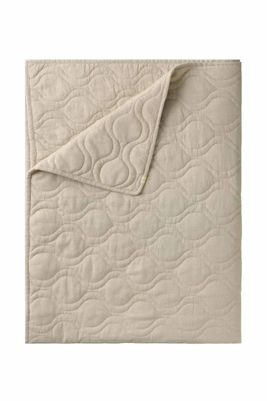 Ellos Home Sengeteppe Elly Quilted i resirkulert halvlinne