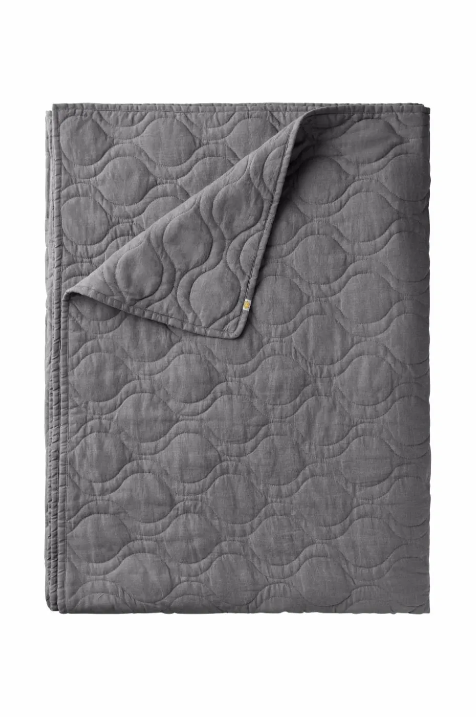 Ellos Home Sengeteppe Elly Quilted i resirkulert halvlinne