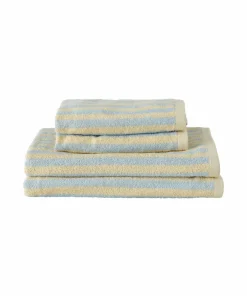 Ellos Home Sett med frottéhåndklær Stripe 4 deler