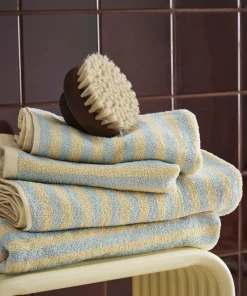 Ellos Home Sett med frottéhåndklær Stripe 4 deler
