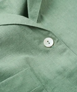 Ellos Home Skjorte Elly Camp Collar i resirkulert halvlinne