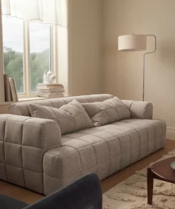 Ellos Home Sofa Soffa Axamiliam 3sits Beige G476-2 3-seters