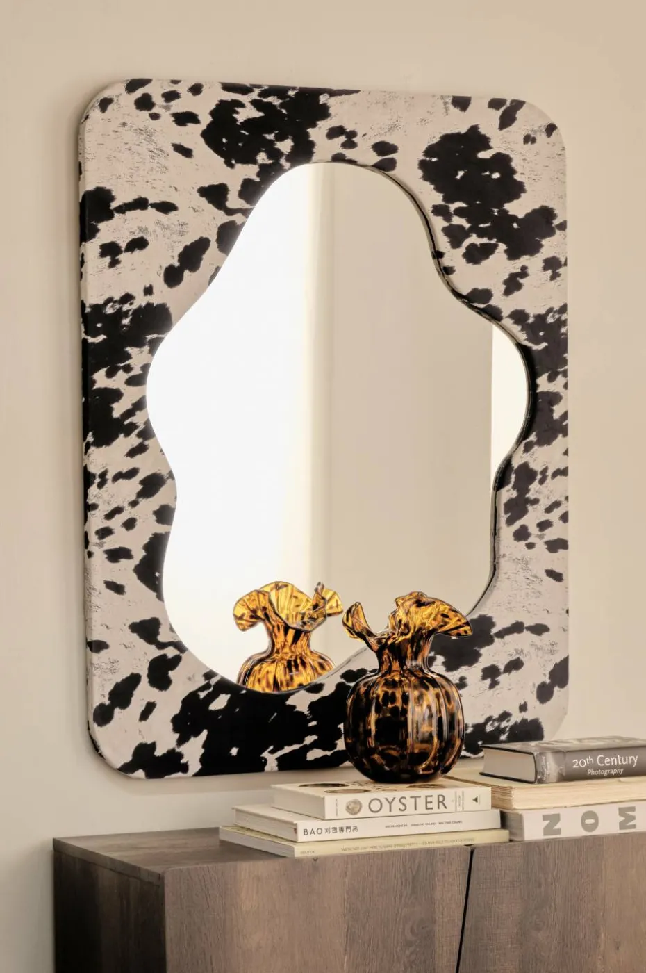 Ellos Home Speil Cow Fur