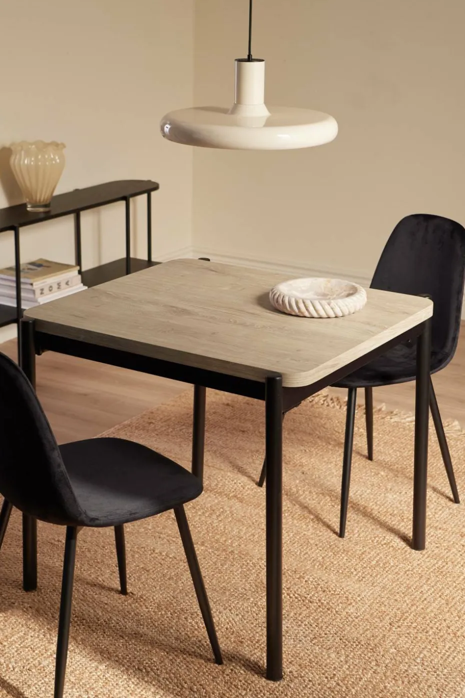 Ellos Home Spisegruppe Gilda 2 Stolar, 75x85 cm