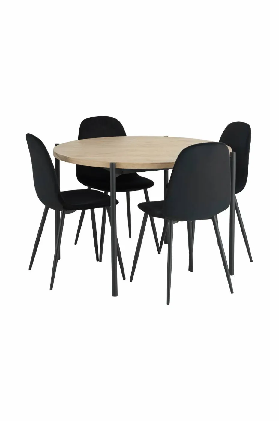 Ellos Home Spisegruppe Gilda med 1 bord og 4 stoler