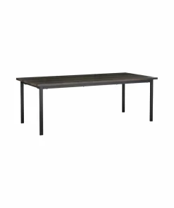 Ellos Home Spisegruppe Ritha med bord 220x100 cm + 8 stoler imitert skinn