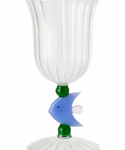 Ellos Home Vinglass Blue Lagoon 4-pakning
