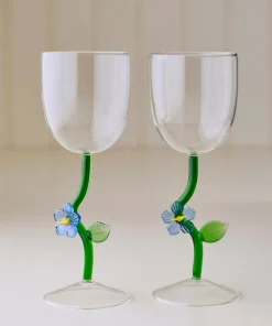 Ellos Home Vinglass Frosted Bloom 2-pakning