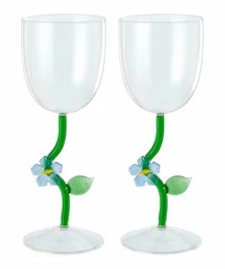 Ellos Home Vinglass Frosted Bloom 2-pakning