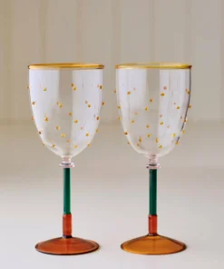 Ellos Home Vinglass Pearl Pop 2-pakning