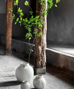 ERNST Vase steintøy rund stor