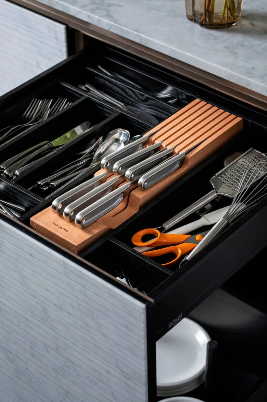 Fiskars Skuffeinnsats for kniver, tre