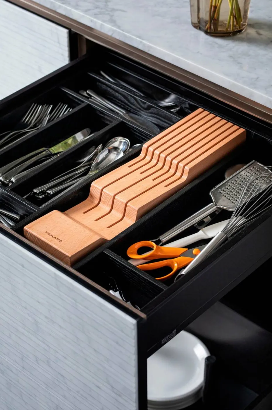 Fiskars Skuffeinnsats for kniver, tre