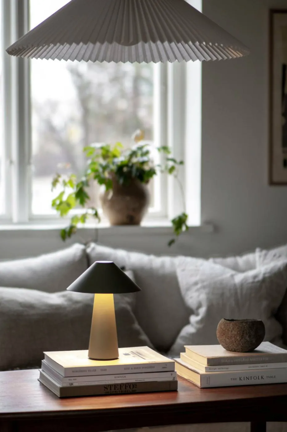 Globen Lighting Bærbar bordlampe Cannes IP44 Havregul