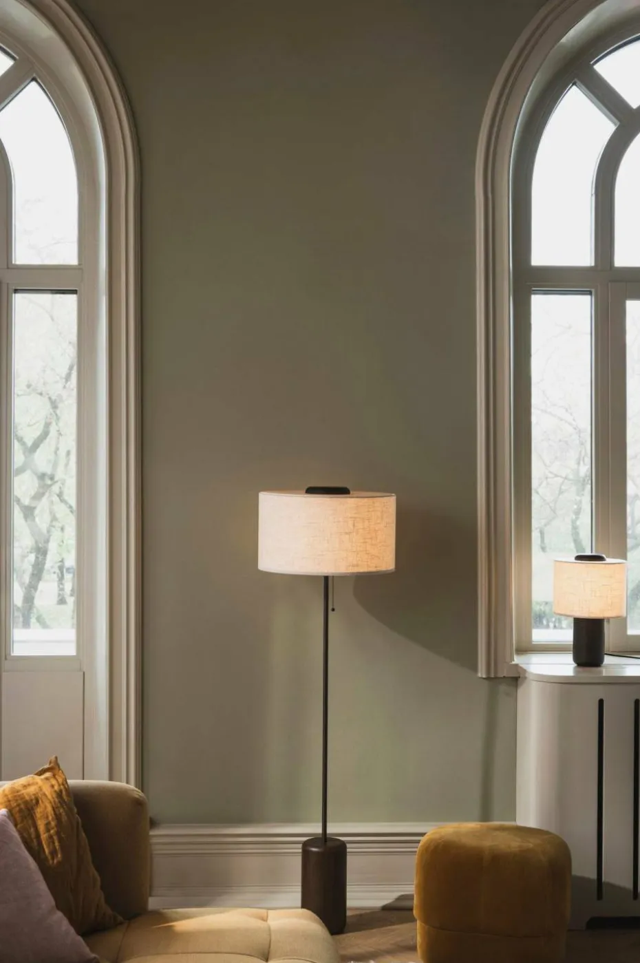 Globen Lighting Gulvlampe Bosco Brunbeiset eik