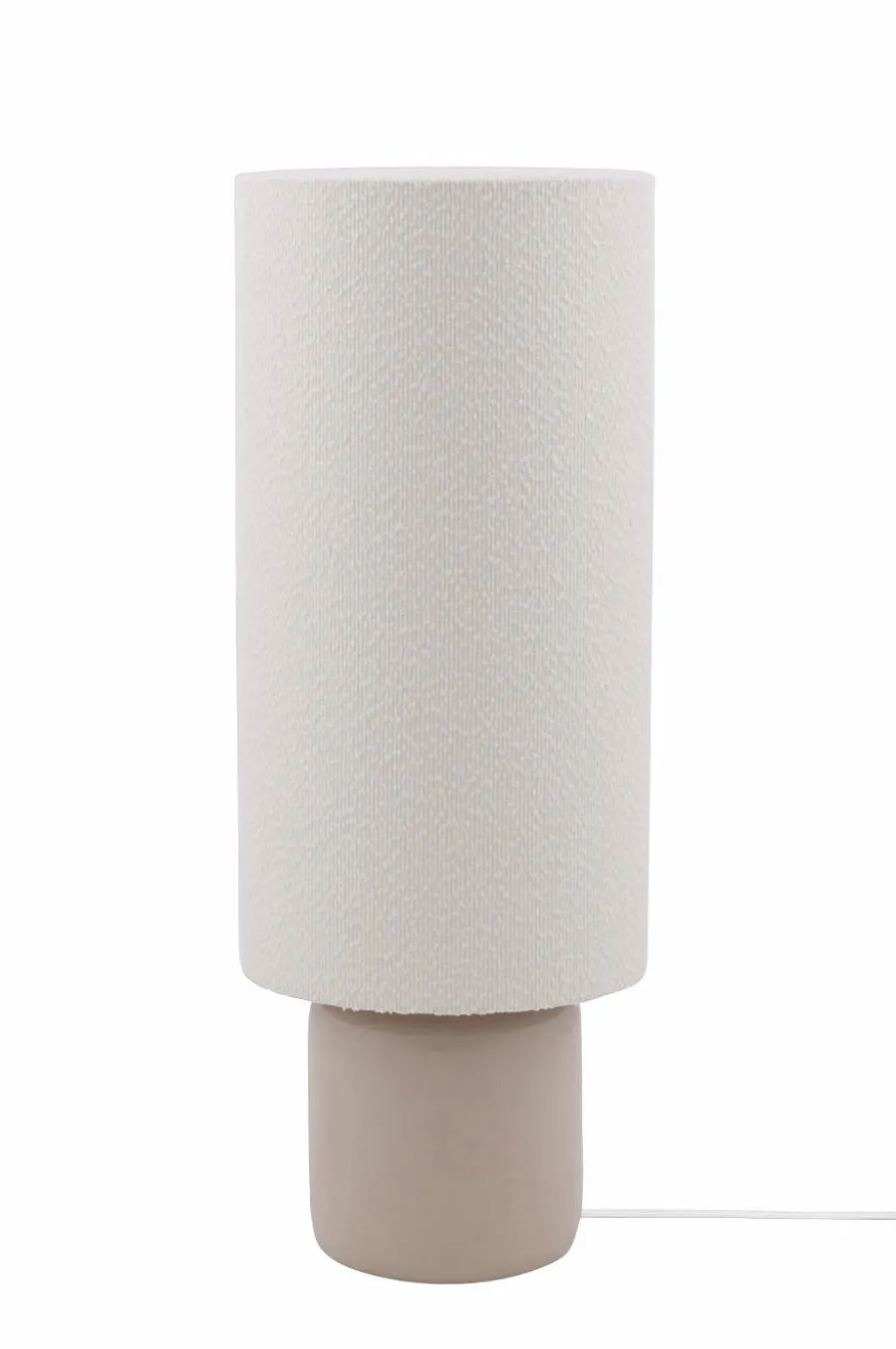 Globen Lighting Gulvlampe Florian 30 Hvit bouclé/beige