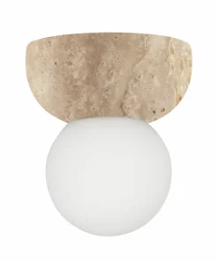 Globen Lighting Vegglampe/taklampe Torrano 13 IP44 Brunbeiset eik