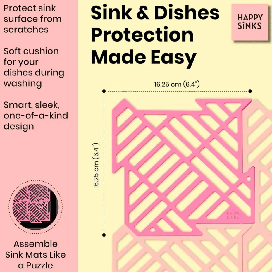 HAPPY SiNKS Vaskemattesett 4-p
