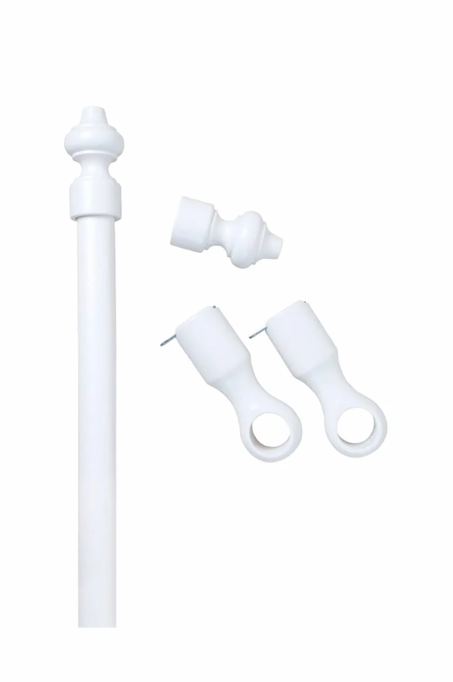 Hasta Bestemorstang 28 mm hvit 160 cm