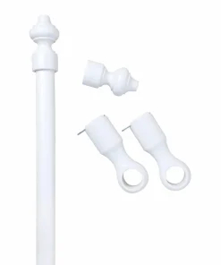 Hasta Bestemorstang 28 mm hvit 200 cm
