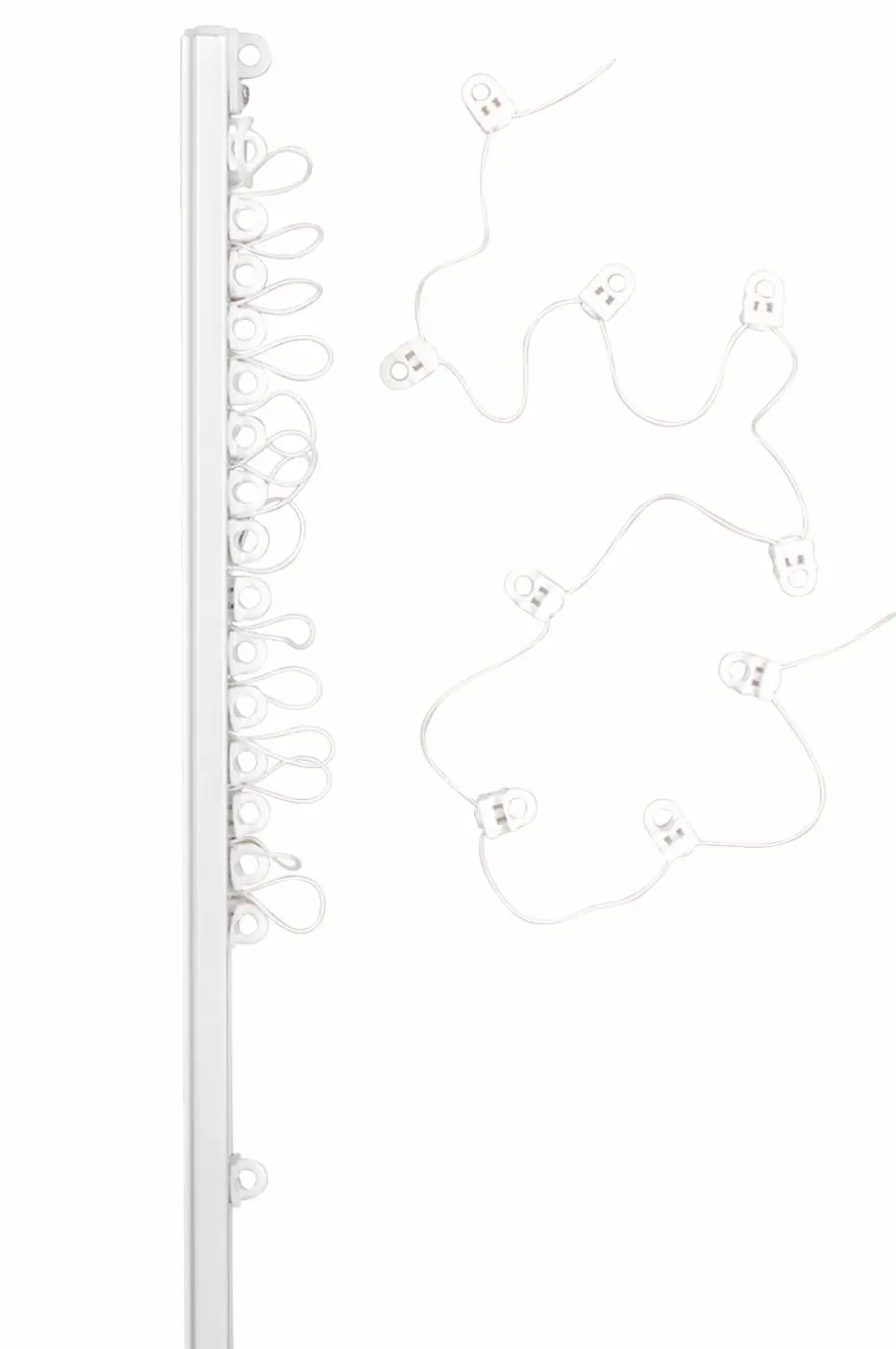 Hasta Gardinskinne U Wave 250 cm