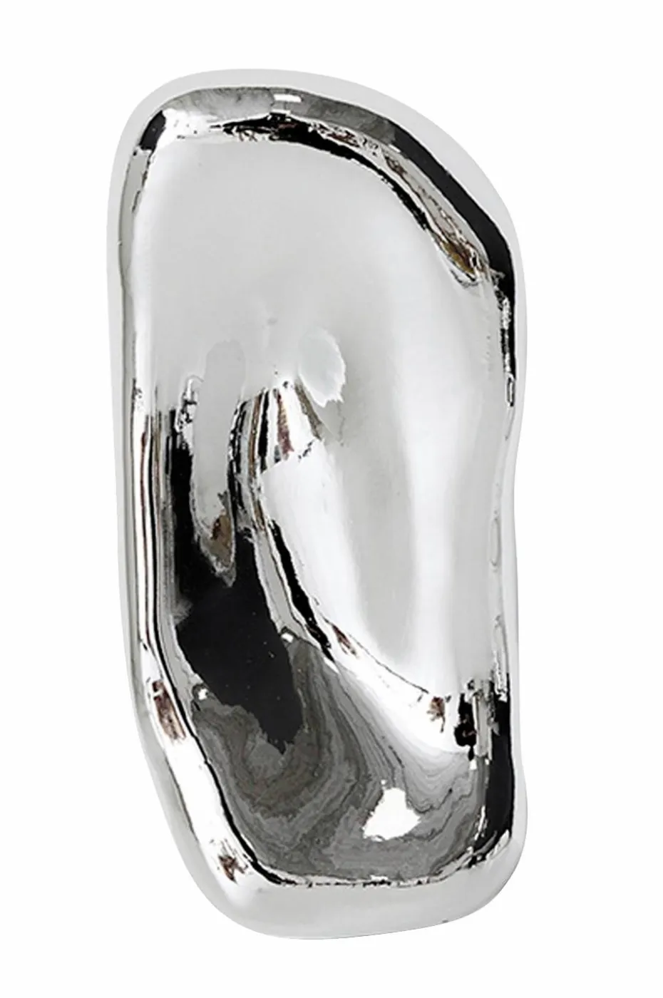HKliving Glass skulptur krom, No. 4