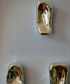 HKliving Glass skulptur krom, No. 4