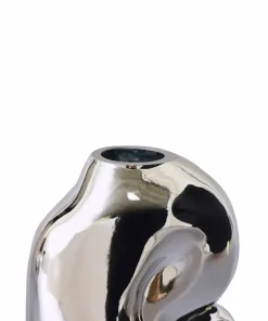 HKliving Gleam Glass liten vase krom