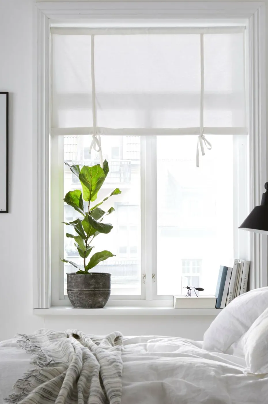&Home Roll up-gardin halvpanama