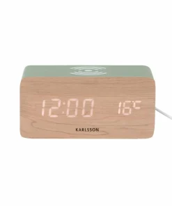 Karlsson Alarmklokke Block W. Phone Charger LED