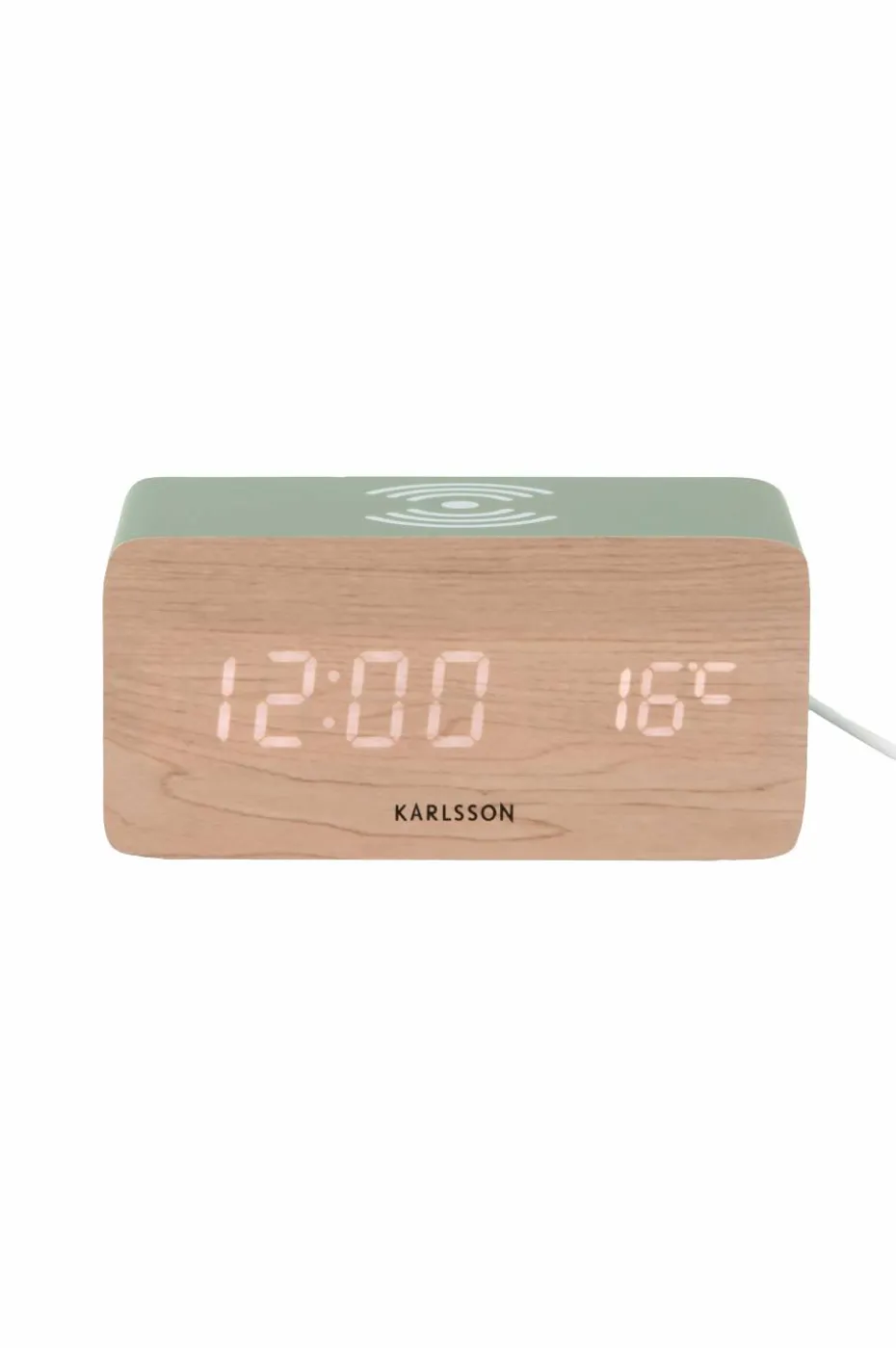 Karlsson Alarmklokke Block W. Phone Charger LED