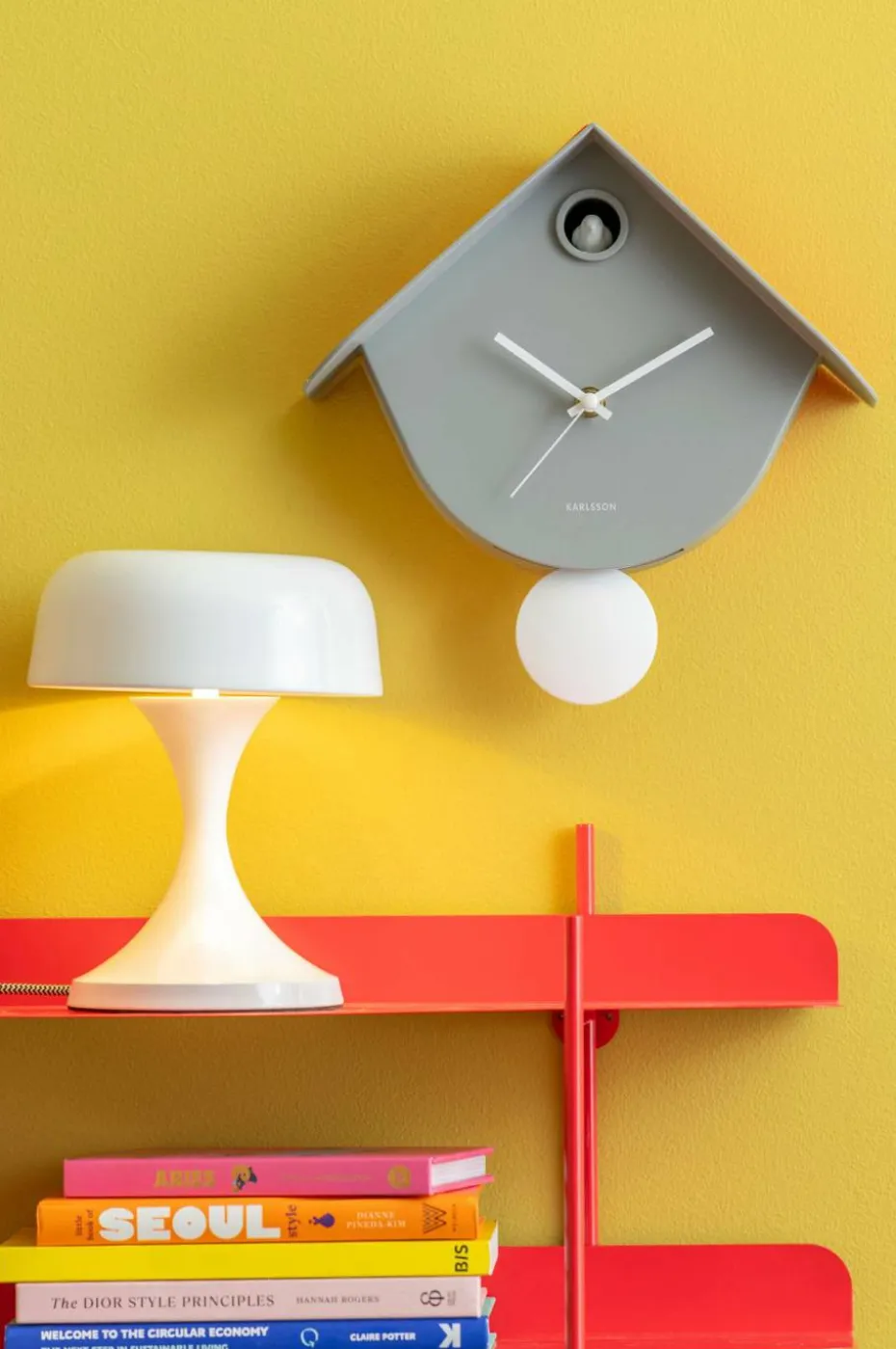 Karlsson Veggklokke Cool Retro Cuckoo