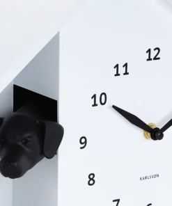 Karlsson Veggklokke Peeking Doggy