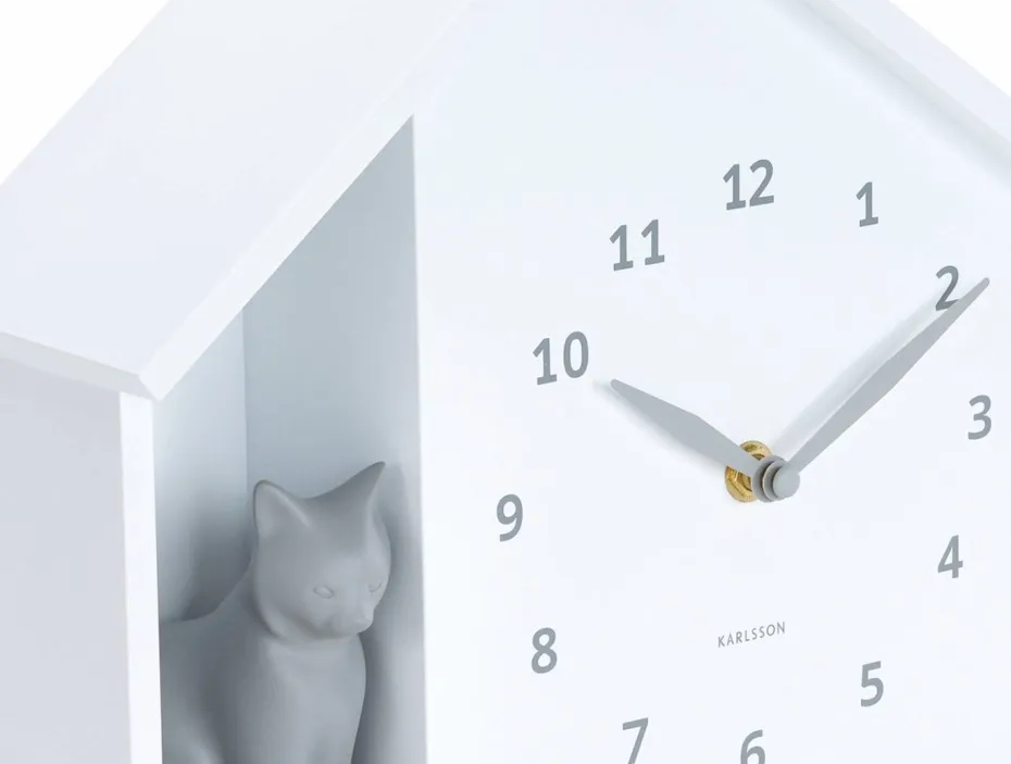 Karlsson Veggklokke Sitting Cat