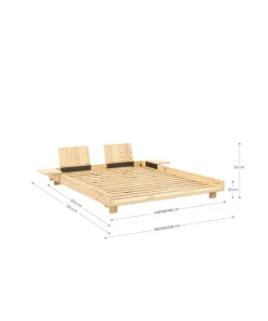 Karup Social Seng m. 2 Pcs Back Rests And 2 Pcs Side Tables
