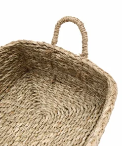 Kave Home Milly sett med 2 kurver i naturfiber, 32 x 20 cm / 34 x 20 cm