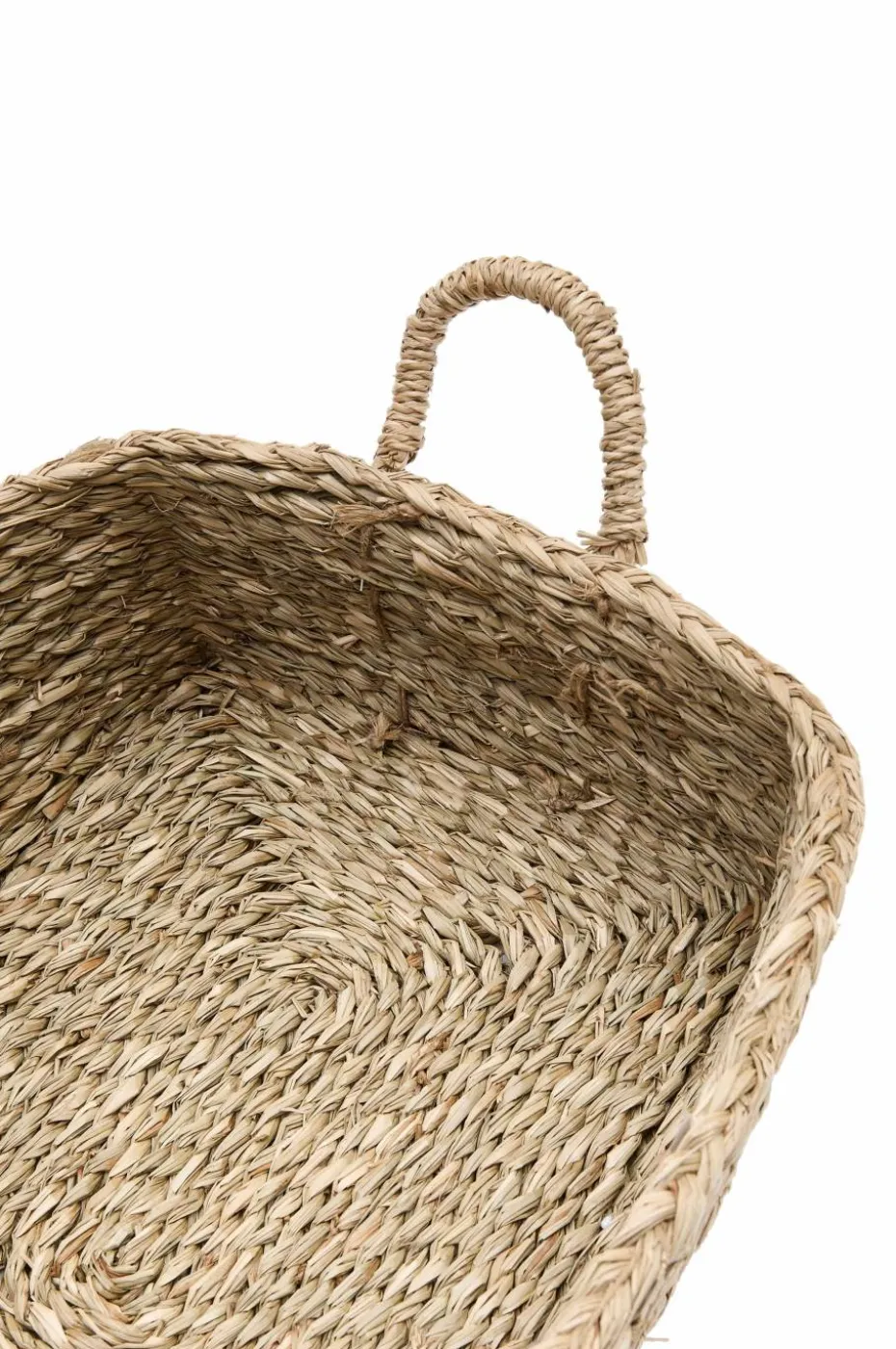 Kave Home Milly sett med 2 kurver i naturfiber, 32 x 20 cm / 34 x 20 cm