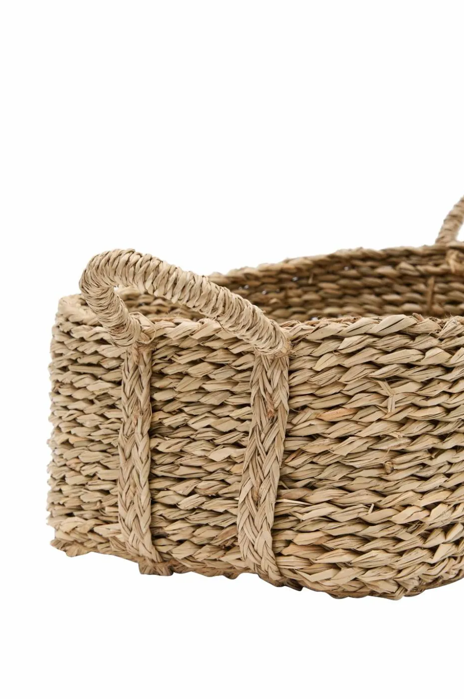 Kave Home Milly sett med 2 kurver i naturfiber, 32 x 20 cm / 34 x 20 cm