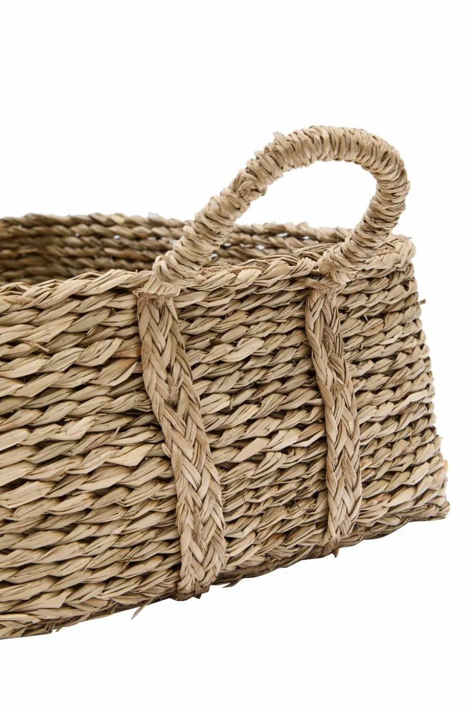 Kave Home Milly sett med 2 kurver i naturfiber, 32 x 20 cm / 34 x 20 cm