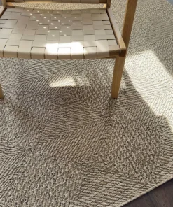 KM Home Flatvevd teppe Natural