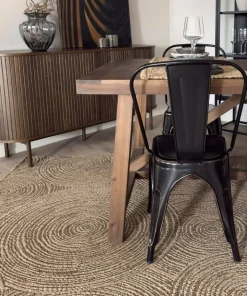 KM Home Flatvevd teppe Natural
