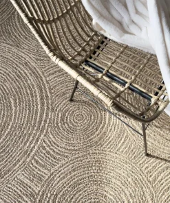 KM Home Flatvevd teppe Natural