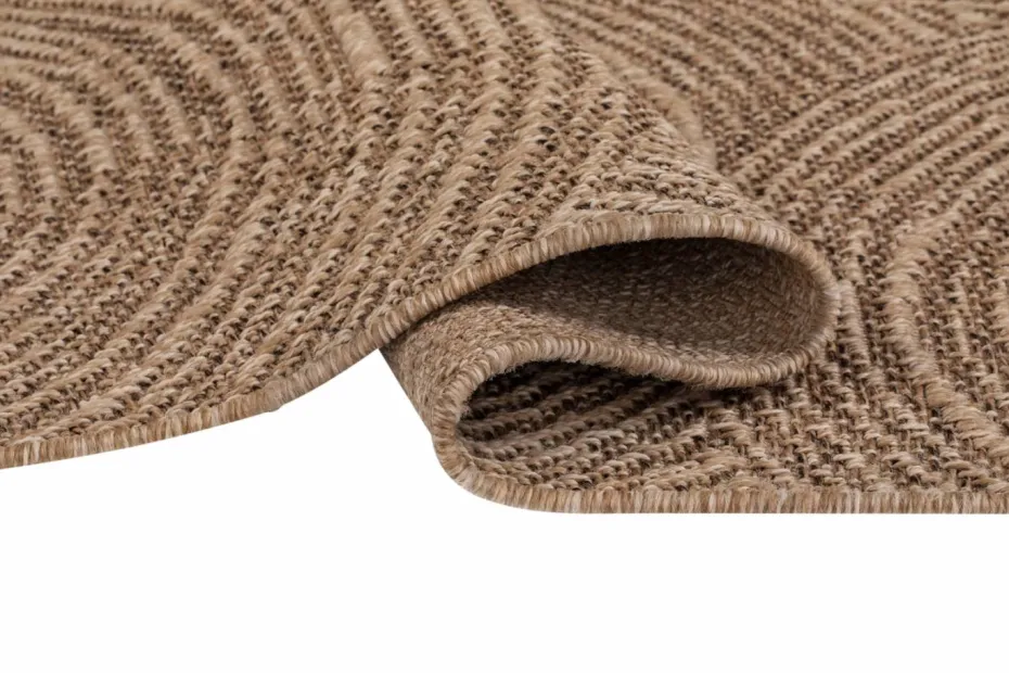 KM Home Flatvevd teppe Natural