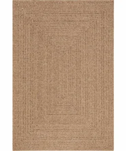 KM Home Flatvevd teppe Natural