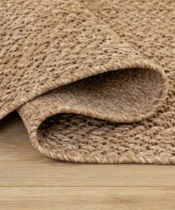 KM Home Flatvevd teppe Natural